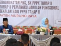 Heriyus M. Yoseph Bupati Murung Raya (Kiri) dan Dina Maulidah, Wakil Ketua I DPRD Murung Raya.