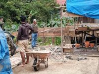 Ketua DPRD Murung Raya Pantau Progres Balai Pertemuan di Desa Tabulang