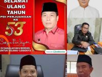 Sekda Murung Raya Sarwo Mintarjo menyampaikan ucapan HUT ke-53 PDI Perjuangan