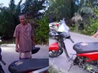 Korban dan Kendaraan Pelaku pencurian motor di Jalan Rawa Bulut Palangka Raya