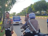 Patroli Satlantas Palangka Raya jelang berbuka