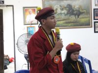 Aksi kecaman PMKRI atas penyiraman aktivis KontraS di Jakarta