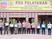 Kapolda Kalteng meninjau Pos Pelayanan Bundaran Sanggu Barsel