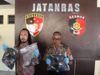 Konferensi pers kasus curas Alfamart di Polresta Palangka Raya