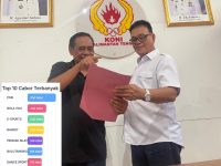 Pemantauan pendaftaran atlet Porprov Kalteng di kantor KONI Palangka Raya