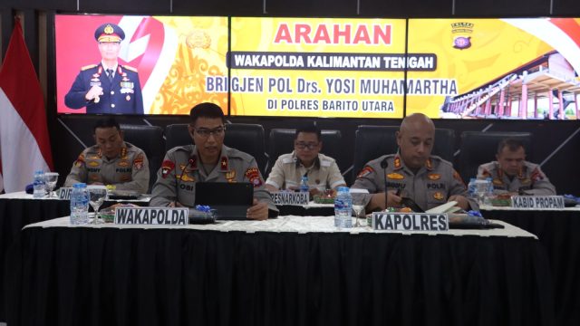 Wakapolda Kalteng beri arahan kepada personel Polres Barito Utara