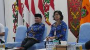 Gubernur Kalteng, Agustiar Sabran, berdialog bersama Wartawan