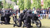 Simulasi pengamanan May Day Polda Kalteng di Palangka Raya