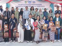 Suasana acara perpisahan siswa kelas 9 SMPN 9 Palangka Raya tahun ajaran 2025/2026