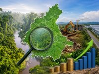 Gubernur Kalimantan Tengah Agustiar Sabran menyampaikan keterangan mengenai usulan peninjauan status kawasan hutan.