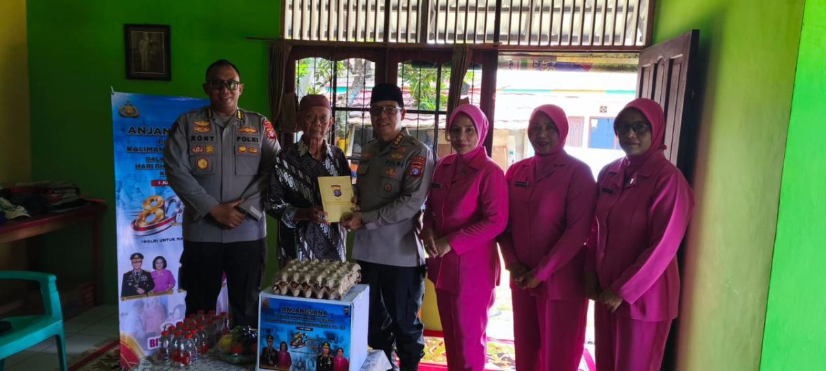 Polda Kalteng anjangsana ke purnawirawan Polri jelang Hari Bhayangkara Ke-80