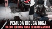 Petugas kepolisian melakukan olah TKP kasus pembacokan di Jalan G Obos VI Palangka Raya
