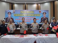 Konferensi pers Polda Kalteng ungkap kasus kejahatan jalanan 2026