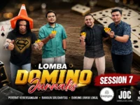 Panitia dan pengelola Café Kopigin mempersiapkan Lomba Domino Jurnalis Session 7 di Palangka Raya.