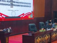 Suasana Rapat Paripurna DPRD Murung Raya membahas penyerahan KUA-PPAS RAPBD 2027.
