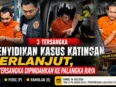 Petugas mengawal tiga tersangka kasus Katingan saat tiba di Palangka Raya untuk menjalani pemeriksaan di Polda Kalimantan Tengah.