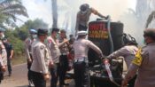 Kapolda Kalteng meninjau penanganan karhutla di Sampit Kabupaten Kotawaringin Timur