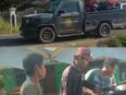 Pekerja Gusti Ornamen membantu korban kecelakaan Palangka Raya