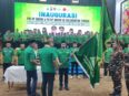 Ketua PW GP Ansor Kalteng Arjoni bersama jajaran pengurus usai pelantikan di Palangka Raya.