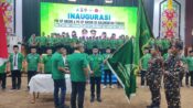 Ketua PW GP Ansor Kalteng Arjoni bersama jajaran pengurus usai pelantikan di Palangka Raya.