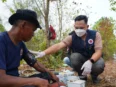 ERP beri dukungan logistik dan layanan medis bagi relawan karhutla di Palangka Raya