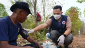 ERP beri dukungan logistik dan layanan medis bagi relawan karhutla di Palangka Raya
